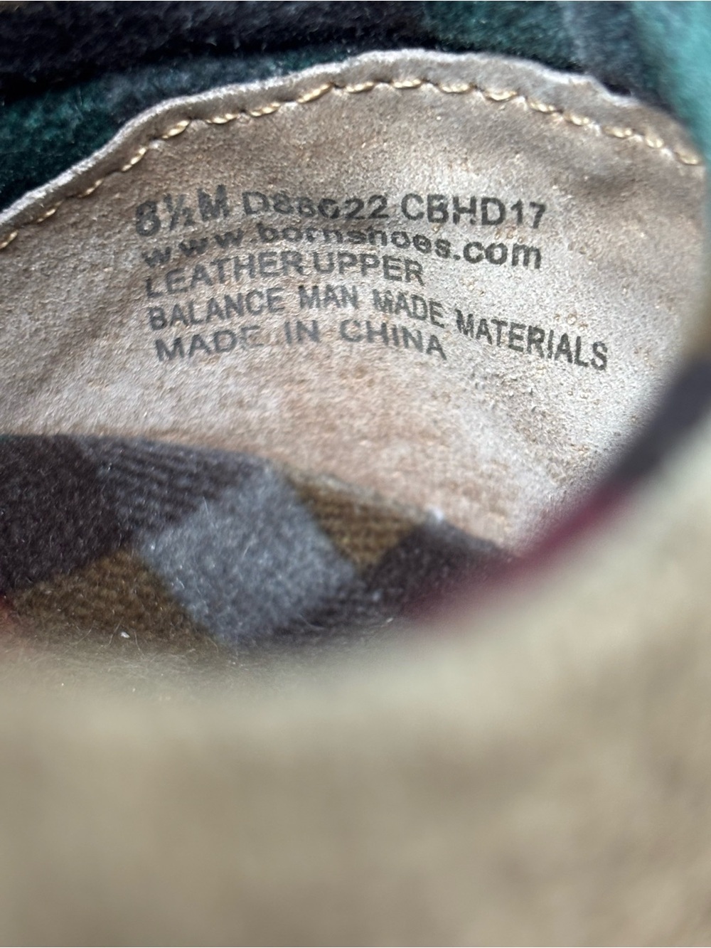 Born Tamara Suede Lace-Up Sneakers Taupe Textured Leather Side Zip Women’s 8.5M - Picture 10 of 10